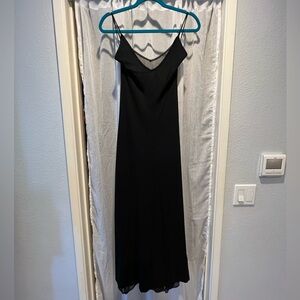 Express dress black with sheer under layer